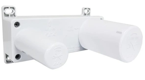 ECA Royal Ankastre Lavabo Bataryası Sıva Üstü Ve Sıva Altı Grubu Çift Rozet Mat Siyah - Resim 3