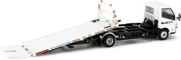 Tiny Hino 300 Yishun Flatbed Tow Truck (Yaklaşık 5 CM)  Model Araba