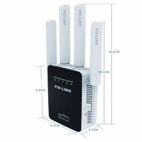 Hadron Hd9107 Pix-link Wireless Router 4 Antenli Wifi  Alan Genişletici