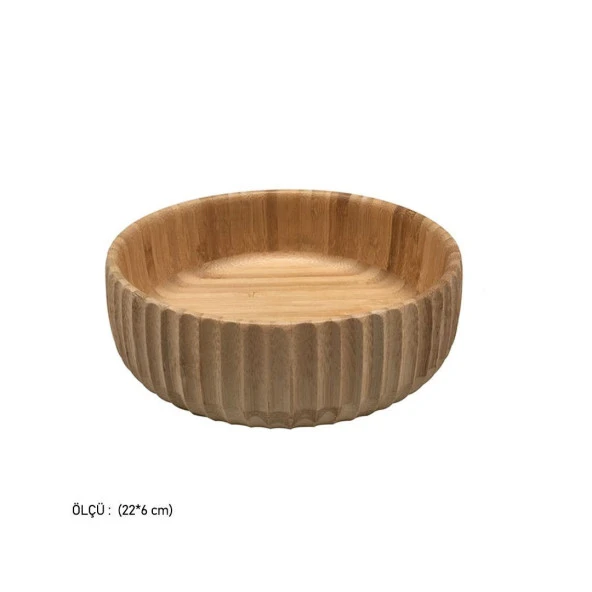 Bambu Kase Bol Kase Büyük Boy 22 CM ürün görseli 1