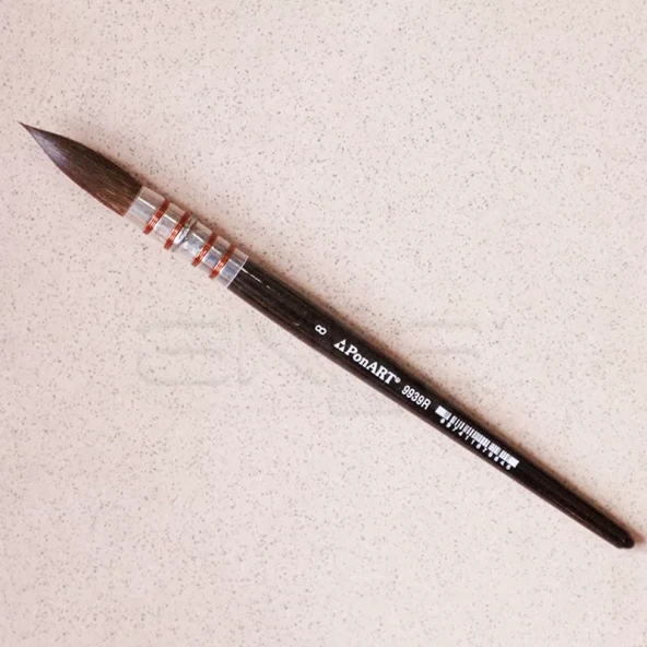 Ponart 9939R Seri Sulu Boya Fırçası No: 8 - 2