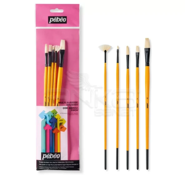 Pebeo Çok Amaçlı Hobi Fırça Seti 12 ürün görseli 1