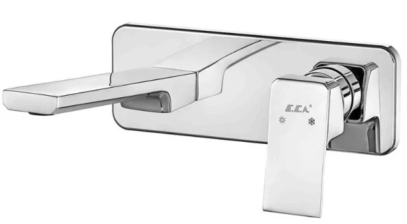 ECA Tiera Ankastre Lavabo Bataryası Sıva Üstü Ve Sıva Altı Grubu Tek Rozet - Resim 3