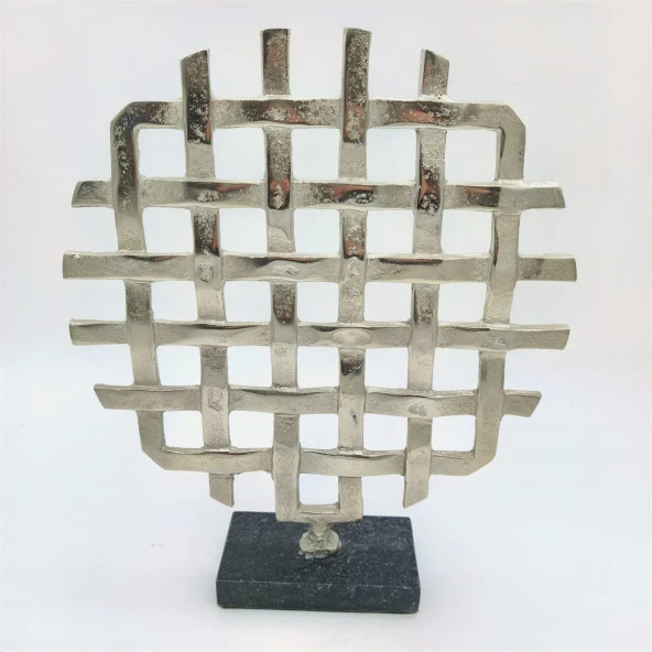 Crearthome Kafesli Metal Dekoratif Aksesuuar 30x34 cm Kermanhome1 - 2