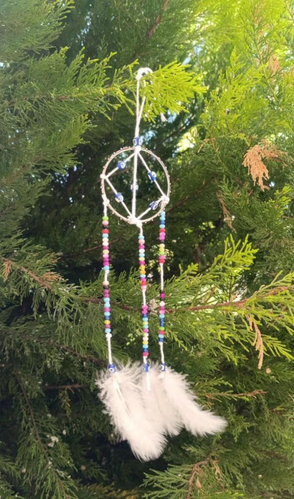 Araba Dikiz Ayna Süsü Mini Düş Kapanı Kötü Göz Nazar Nişan Düğün Ağaç Kapı Duvar Süsü - 5