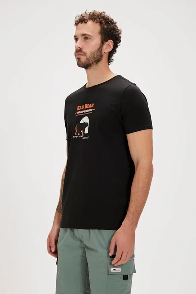 Bad Bear DEREK T-SHIRT NIGHT Erkek Tişört Siyah S-XXL - 4