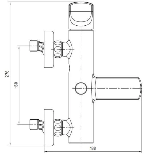 ECA Myra Banyo Bataryası + ECA Logica Sürgülü Duş Seti Üst Takımı - Resim 5