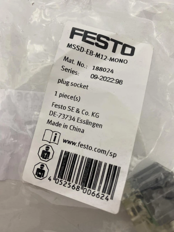 Festo MSSD-EB-M12-MONO Soket 188024 - Resim 4