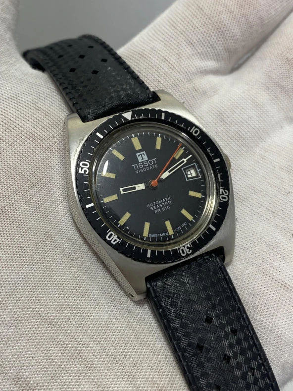 Tissot Visodate Seastar PR 516 39mm Silikon Kordon Erkek Kol Saati 2. El - 3