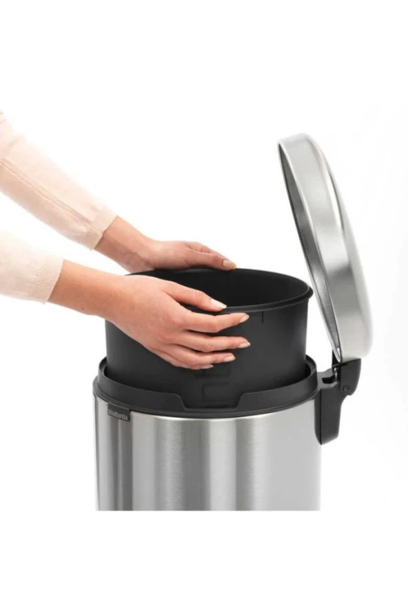 Brabantıa Newıcon Fpp Matt Steel Pedallı Çöp Kutusu 30L - Resim 3