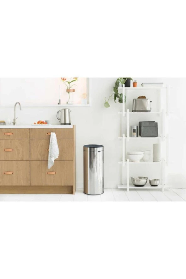 Brabantıa Newıcon Fpp Matt Steel Pedallı Çöp Kutusu 30L - Resim 7