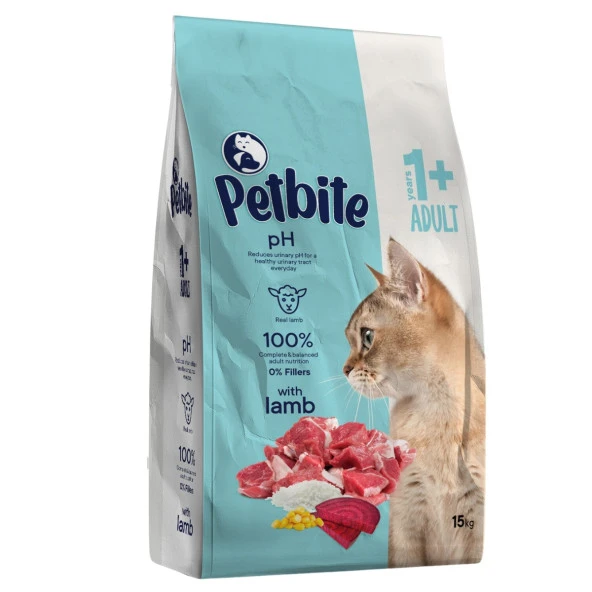 Petbite Yetişkin Kuzulu Kedi Maması  15 Kg