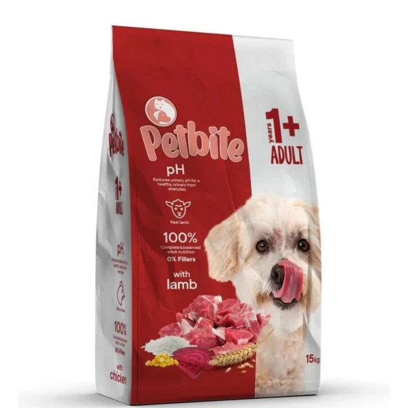 Petbite Yetişkin Kuzulu Köpek Maması 15 Kg