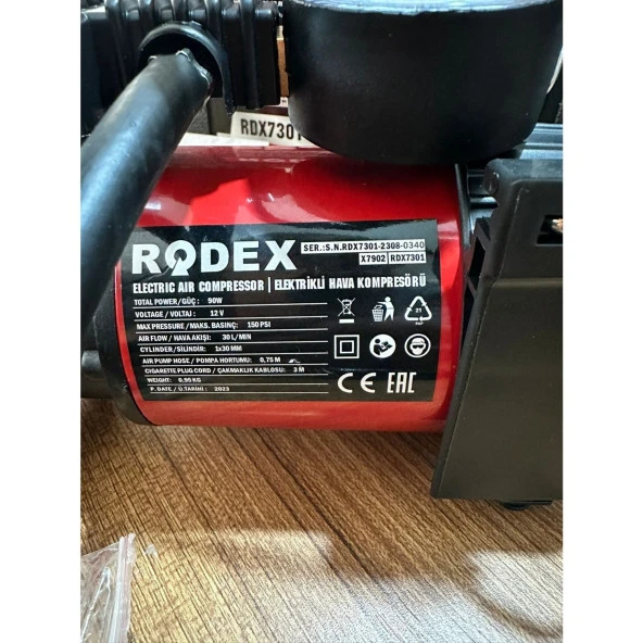 Rodex Rdx7301 E. Araç Kompresörü 150psı 12v 90w Bmc