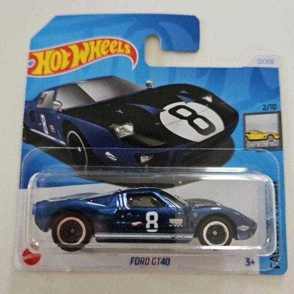 Hot Wheels Ford GT40 2/10 12/250 Model Araba ürün görseli 1