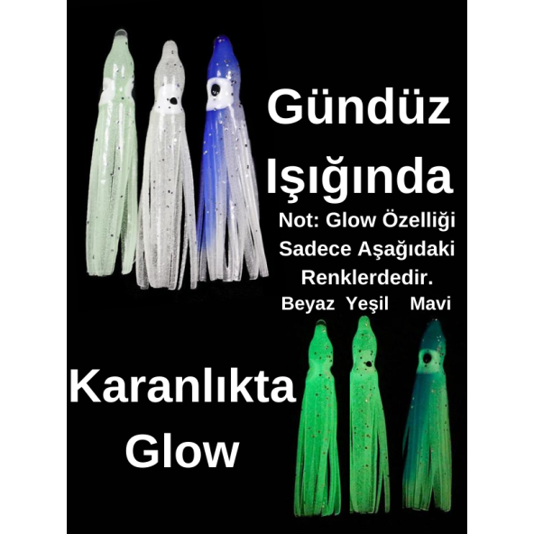 Eagenset Silikon Ahtapot Yapay Yem Olta Takımı, Çapari, Jig Yapım Malzemesi 5 cm 5 Adet - 6