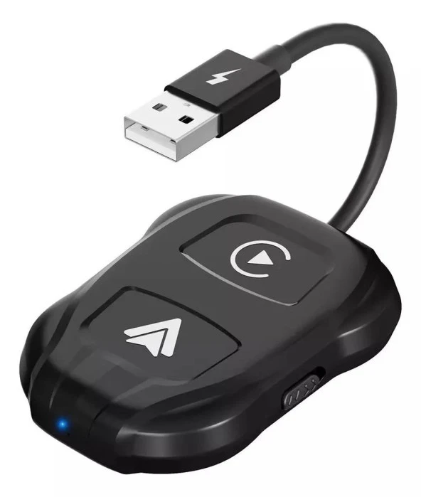 Araç İçi Android ve Apple Cihazlar İçin Kablosuz Car Play Adaptörü Wireless Carplay Çevirici - 2