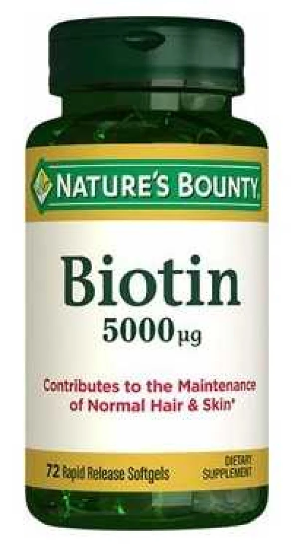 Natures Bounty Biotin 5000 mg 72 Kapsül - 2