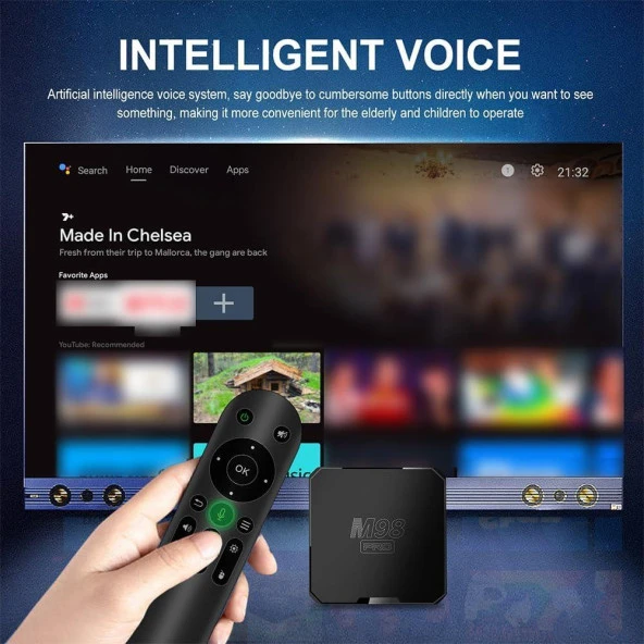 Ultra Hd Android Tv Box / 5G BOX - Android tv Stick 2024 Tv Box S - Iptv Cihaz / Iptv box/ İnat Box - 3