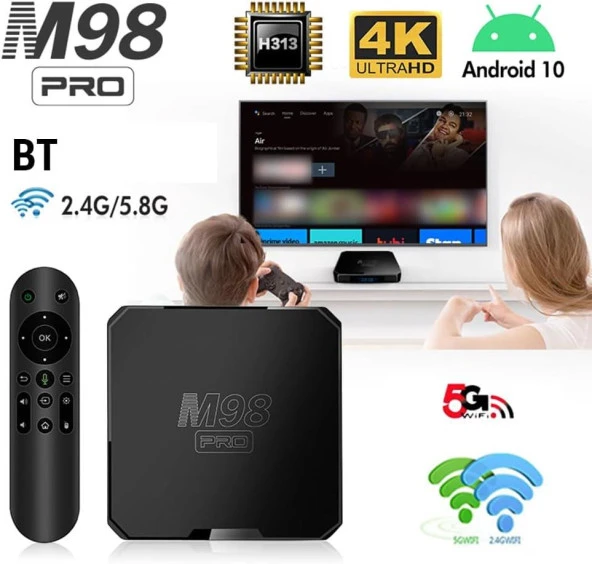 Ultra Hd Android Tv Box / 5G BOX - Android tv Stick 2024 Tv Box S - Iptv Cihaz / Iptv box/ İnat Box - 5