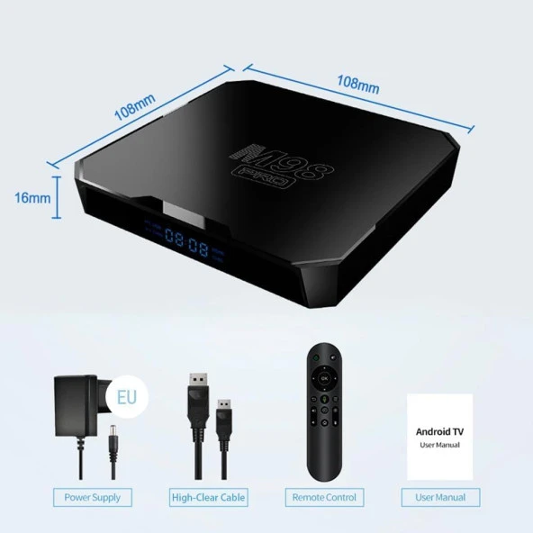 Ultra Hd Android Tv Box / 5G BOX - Android tv Stick 2024 Tv Box S - Iptv Cihaz / Iptv box/ İnat Box - 7