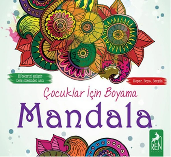 Çocuklar İçin Boyama Mandala