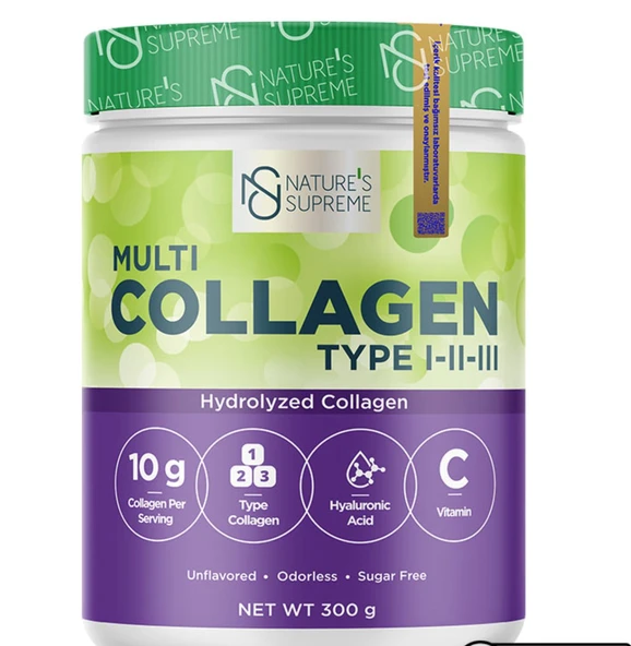 Nature's Supreme Multi Collagen Powder 300 Gr Aromasız