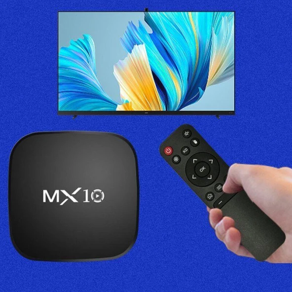 4K Android 11 Smart Tv Box + Stick Wifi Akıllı Tv Kutusu Ve Kumandası Medya Oynatıcı Mx10 Box - 2