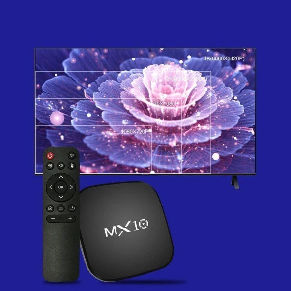 4K Android 11 Smart Tv Box + Stick Wifi Akıllı Tv Kutusu Ve Kumandası Medya Oynatıcı Mx10 Box - 3