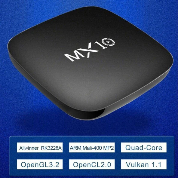 4K Android 11 Smart Tv Box + Stick Wifi Akıllı Tv Kutusu Ve Kumandası Medya Oynatıcı Mx10 Box - 8