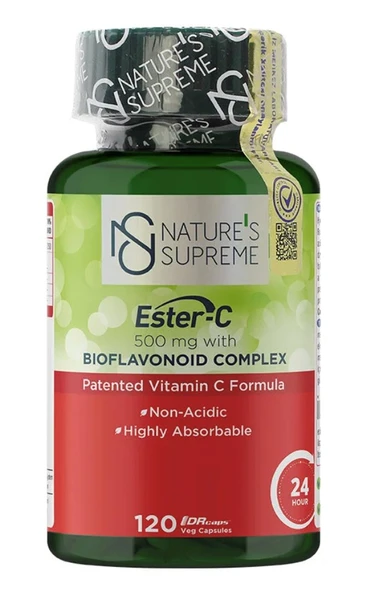 Nature's Supreme Ester-C 500 Mg C Vitamini 120 Kapsül