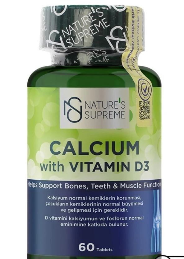 Nature's Supreme Calcium with Vitamin D3 60 Tablet