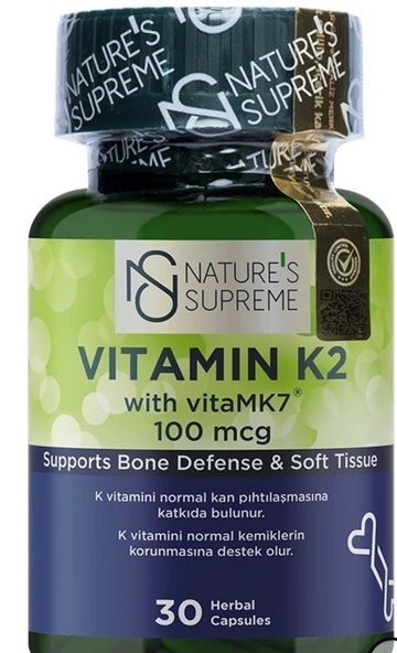 Nature's Supreme Vitamin K2 100 Mcg 30 Kapsül