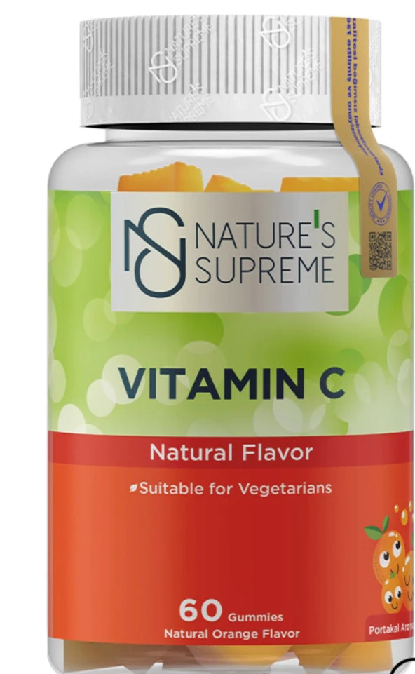 Nature's Supreme Gummies Vitamin C 60 Çiğnenebilir Form