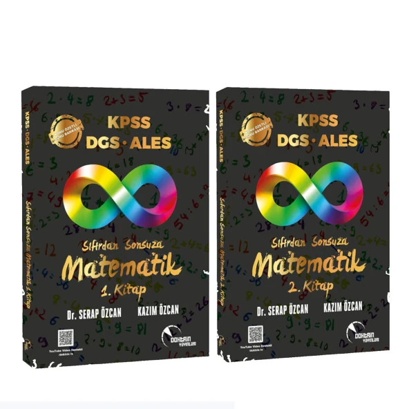 Doktrin Yayınları KPSS DGS ALES Sıfırdan Sonsuza Matematik Cilt 1 ve Cilt 2 Seti 2 Kitap