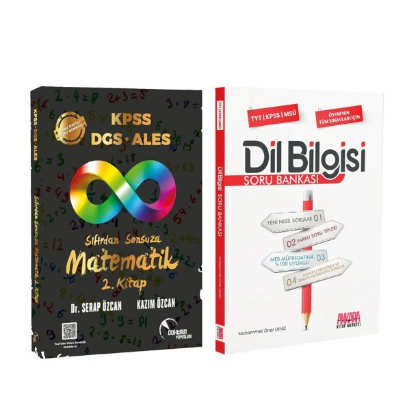 Doktrin KPSS DGS ALES Sıfırdan Sonsuza Matematik Cilt 2 ve AKM Dil Bilgisi Soru Bankası Seti