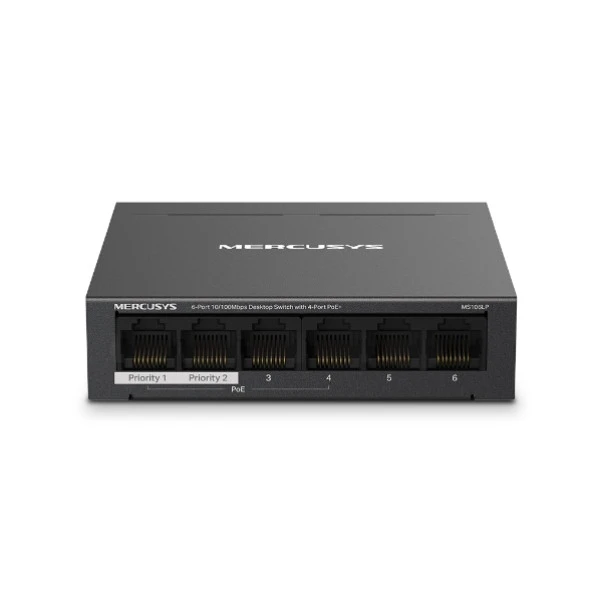 TP-LINK MERCUSYS MS106LP 4 PORT 10/100 MASAÜSTÜ SWITCH YÖNETILEMEZ