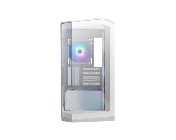 MSI MAG PANO M100R PZ WHITE Temperli Cam 3x120mm 1x120mm ARGB Fan Matx Beyaz Panoramik Gaming Bilgisayar Kasasi - 3