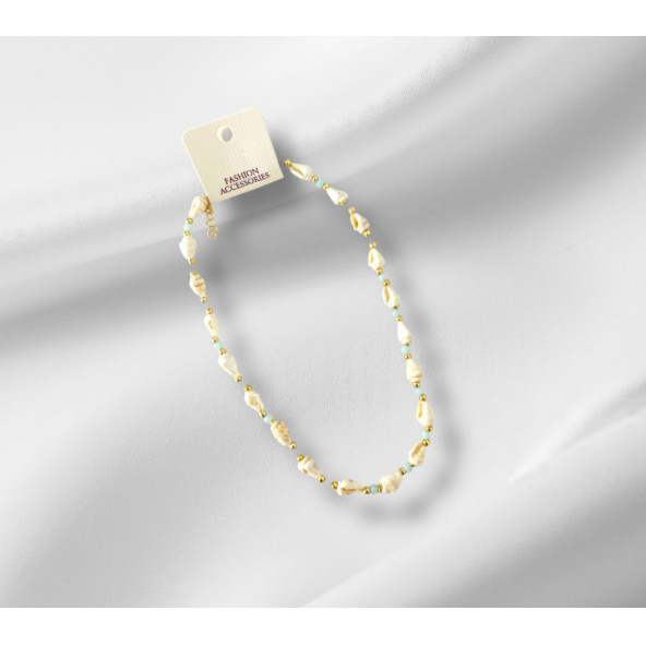 Kadın Doğal Deniz Kabuğu Figürlü Kolye - 3