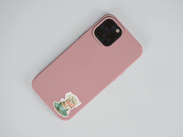 Blue Lady -12 Parçalı - Vintage Mavi Sticker Set -3 ADET- Mat Kağıt - Resim 2