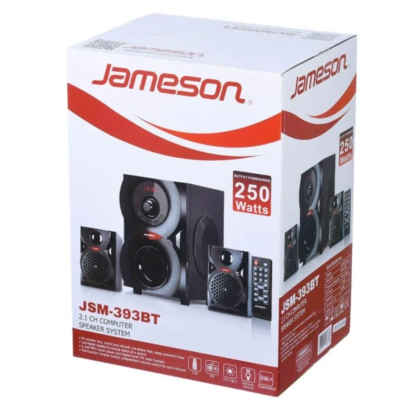 JAMESON 2+1 USB+SD+FM+Bluetooth Ses Sistemi-Kumandalı - 5
