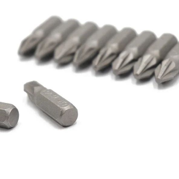 DailyTech 10 Adet 14 25mm Pozi PZ2 Tornavida Bit Seti Tamir Araçları Matkap Ucu Güç Ev El Aletleri - - 7