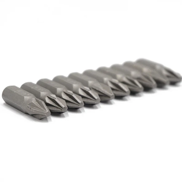 DailyTech 10 Adet 14 25mm Pozi PZ2 Tornavida Bit Seti Tamir Araçları Matkap Ucu Güç Ev El Aletleri - - 9