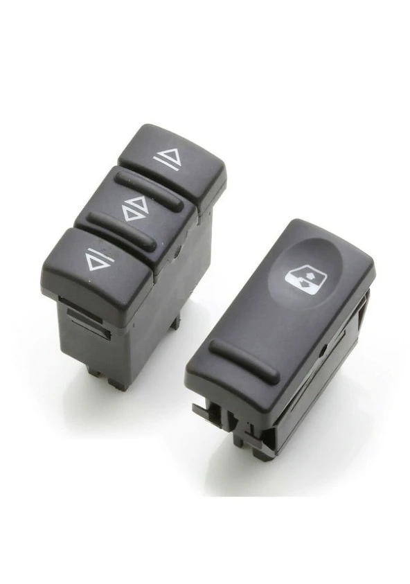 RENAULT 19 R19 SAĞ + SOL CAM DÜĞMESİ ANAHTARI TAKIMI 1988-1996 ürün görseli 1