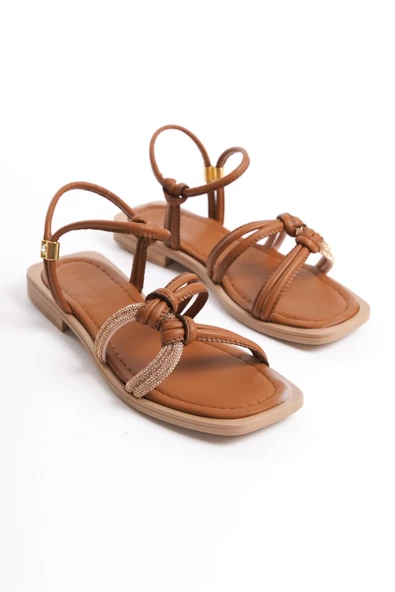 MİA026-1501 Günlük Kadın Taba Tatil Sandaleti - Resim 4