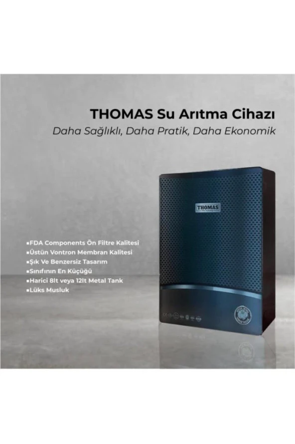 Su Arıtma Cihazı (ankastre Ultra Slim) 8 Litre Metal Tank Ve Lüsk Musluk