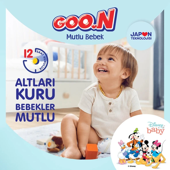 Goon Mutlu Bebek Bebek Bezi Beden:4 (9-14Kg) Maxi 160 Adet Jumbo Mega Pk - 3