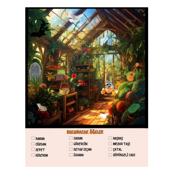 Herkes İçin Gizli Nesneleri Bul YAZ-SİL Kitabı (Laminasyonlu) - Resim 5