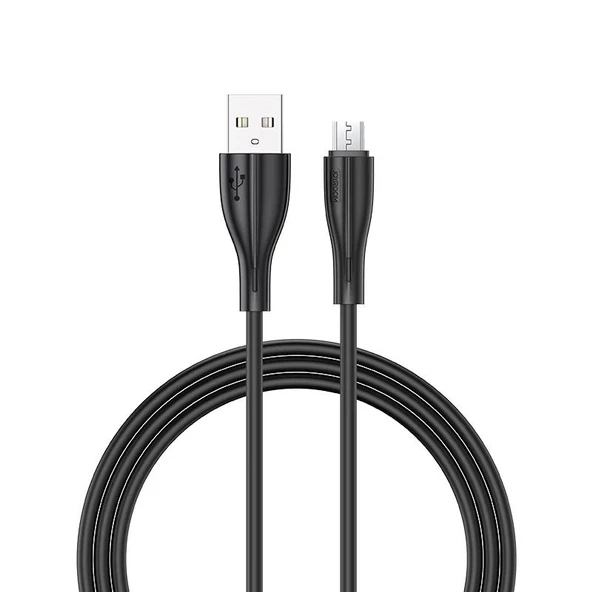 Joyroom S-M405 2.4A Mikro Şarj ve Data Kablosu PVC 1M Siyah ürün görseli