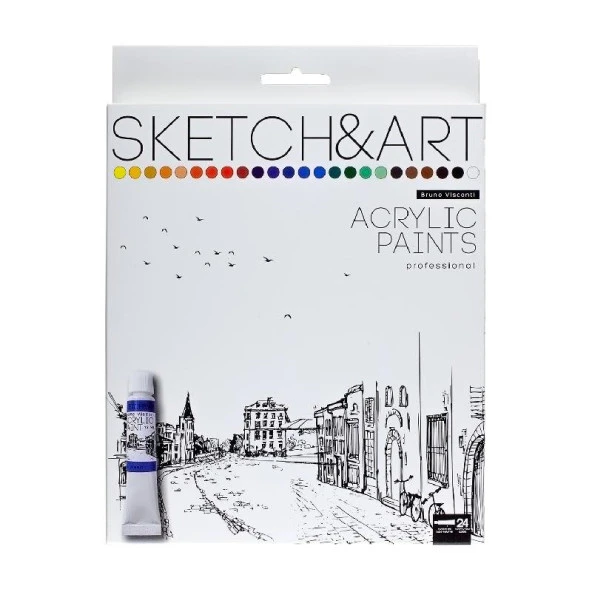 Bruno Visconti Sketch&Art Akrilik Boya 24x12ml No:70-0017